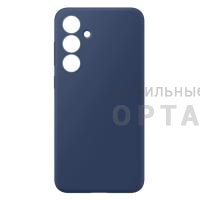 Чехол силикон COVER, бархатная подкладка в упаковке, Honor X7b, синий