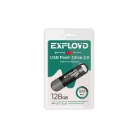 Флешка USB 128 Гб Exployd 570, USB2.0, пластик, чёрный