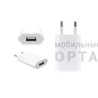 Сетевое зарядное устройство USB 5W Power Adapter 1A (Качество АА) в техпаке