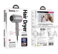 Фен электрический HOCO HP13 Plus, пластик, 1380-1600 Вт, кабель 1.8м,  красный
