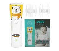 Машинка для стрижки волос детская VGR V-152, Baby Professional, 10 Вт, беспроводная, электрическая, белый