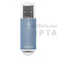 Флешка USB 4GB Smartbuy  V-Cut  синий Флешка USB 4GB Smartbuy  V-Cut  синий