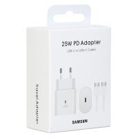 Ориг для Samsung, СЗУ в комплекте 25W PD Adapter USB-C to USB-C Cable, белый (в коробке) 