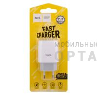 Блок питания сетевой 1 USB HOCO C72A, Glorious, 2100mA, , пластик, цвет: белый (1/36/216)