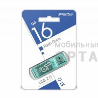 Флешка USB 16 Гб Smartbuy  Glossy  зелёный