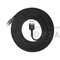 Кабель Usb to Type-C Baseus cafule Cable 2A 3m Gray+Black