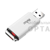 Флешка USB3.0 64GB  Netac U185 с LED индикатором, белый Флешка USB3.0 64GB  Netac U185 с LED индикатором, белый