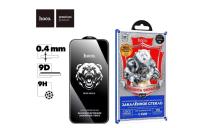 Стекло защитное HOCO A777 Bear Shield, черная рамка, iPhone 17/16 Pro