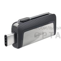 Флешка USB3.1 64 Гб SanDisk  Ultra Dual Drive USB Type-C, чёрный