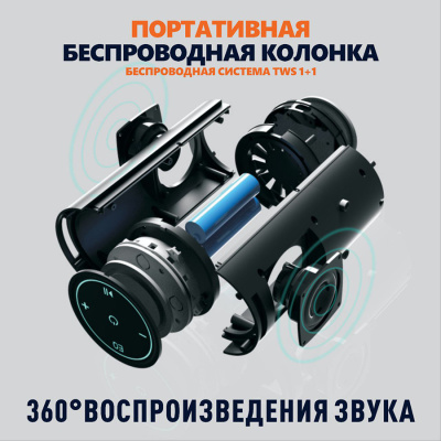 Аудио-колонка беспроводная FaizFull FK270 40W TWS 1+1, поддержка SIRI