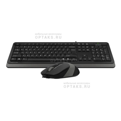 Набор компьютерный клавиатура + мышь A4TECH Fstyler F1010 клав:черный/серый мышь:черный/серый USB Multimedia
