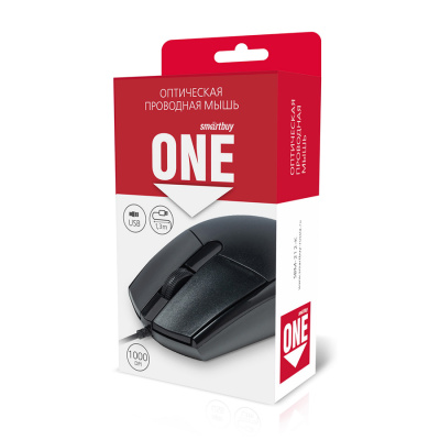 Мышь проводная Smartbuy ONE 212-K черная (SBM-212-K) (1/100)