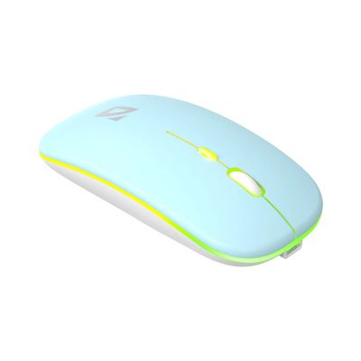 Беспроводная мышь DEFENDER Coda MB-261, 3 кнопки, 800-1600 dpi, Bluetooth, USB, синий (1/40)
