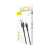 Кабель Usb to Lightning Baseus cafule 1.5A 2m Gray+Black