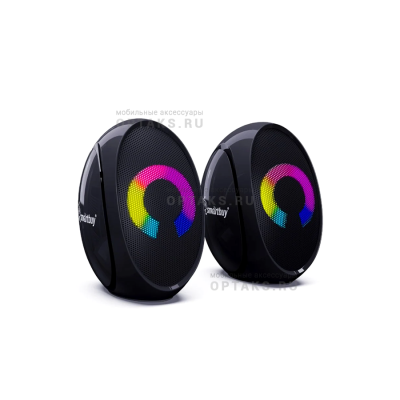Акустическая система 2.0 SMARTBUY DRIVE 2, мощность 6 Вт, LED, черная (SBA-5650) (1/40)