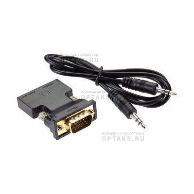 Переходник HDMI(F) --> VGA(M)+audio,1080*60Hz, VCOM <CA336A> (1/150)