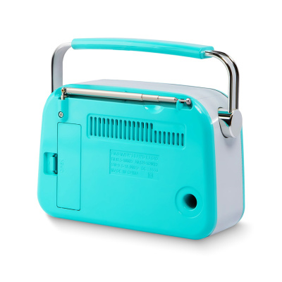 Радиоприёмник трехдиапазонный RITMIX RPR-045 AZURE, Bluetooth v.5.3, FM/AM/SW, USB, micro SD, кабель Type-C - USB (1/16)