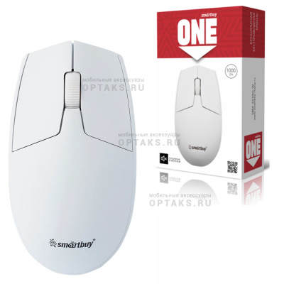 Беспроводная мышь Smartbuy ONE 203AG-W, белая (1/100)