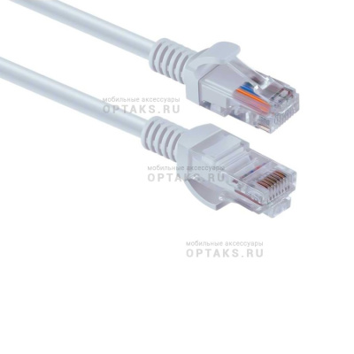 Патч-корд DEFENDER RJ45-10 Cat 5E, UTP, AWG24, PVC, 10м, белый (1/25/50)