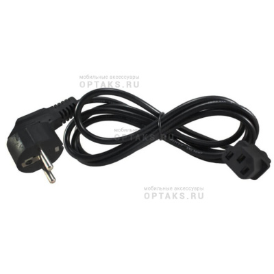 Кабель компьютер --> розетка 220V ( угловая Евровилка) <VDE> 3G*0,5mm2 Aopen <ACE021-1.8M> , 1,8m