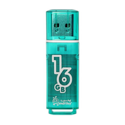 Флешка USB 16 Гб Smartbuy  Glossy  зелёный