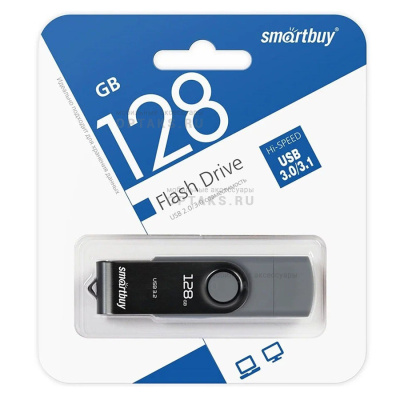 USB 3.0  128GB  Smartbuy  Twist Dual (USB Type-C + USB Type-A)