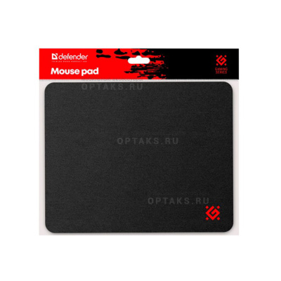 Коврик игровой DEFENDER Black One 200*250*2 мм, ткань+резина (1/100)