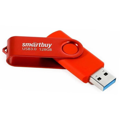 Флешка USB3.0 128GB Smartbuy  Twist  красный